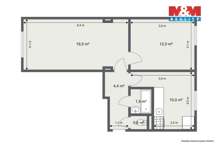 Prodej bytu 2+1, Sokolov, Boženy Němcové, 56 m2