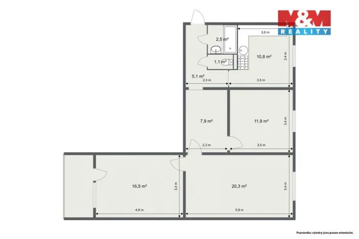 Prodej bytu 3+1, Nejdek, Jiráskova, 76 m2