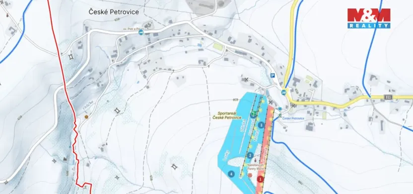 Prodej pozemku pro bydlení, České Petrovice, 3216 m2