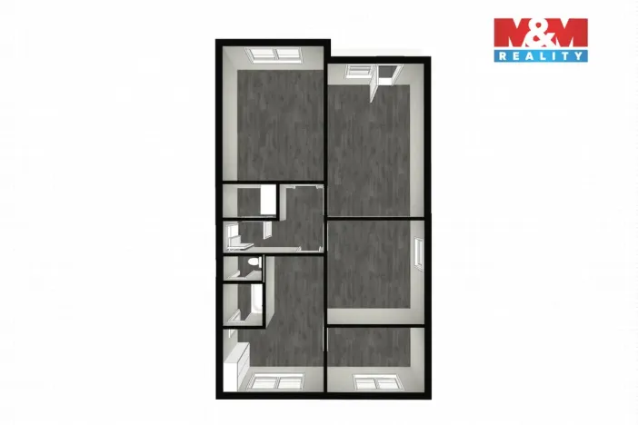 Prodej bytu 4+1, Rychnov nad Kněžnou, Palackého, 79 m2