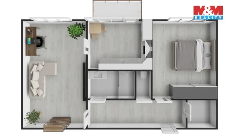 Prodej bytu 2+1, Kladno - Kročehlavy, Litevská, 57 m2