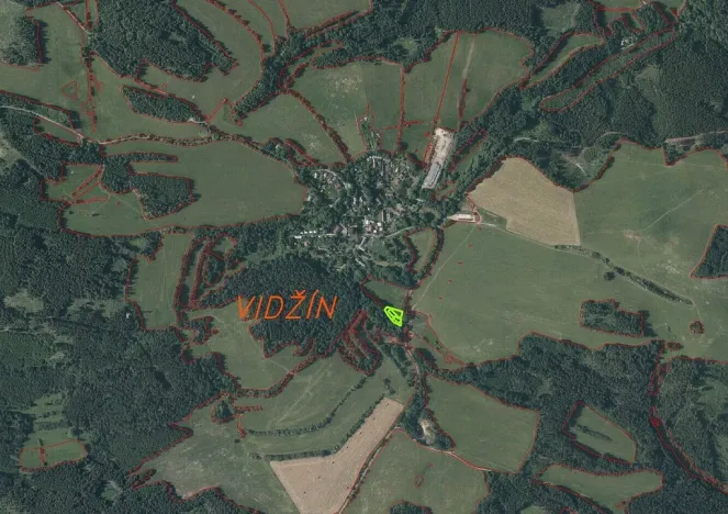 Prodej pozemku, Úterý - Vidžín, 1500 m2