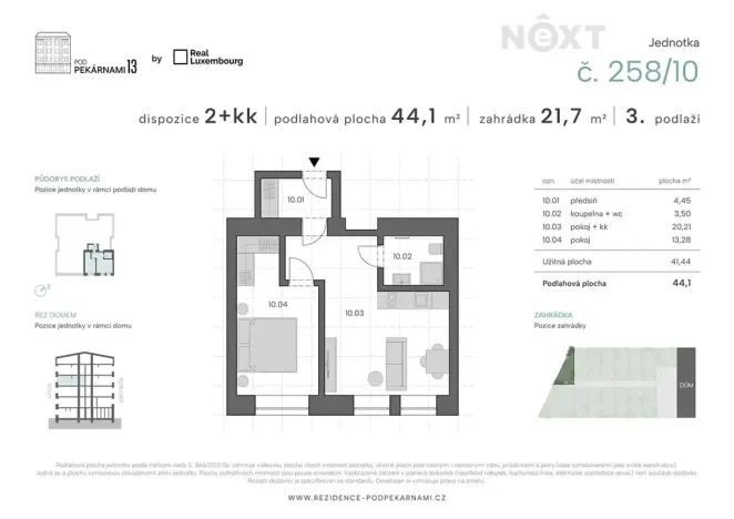 Prodej bytu 2+kk, Praha - Vysočany, Pod pekárnami, 44 m2