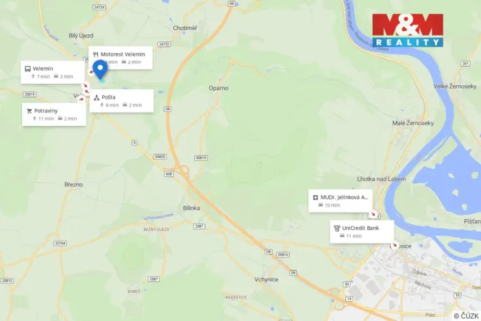 Prodej pozemku pro bydlení, Velemín, 5378 m2