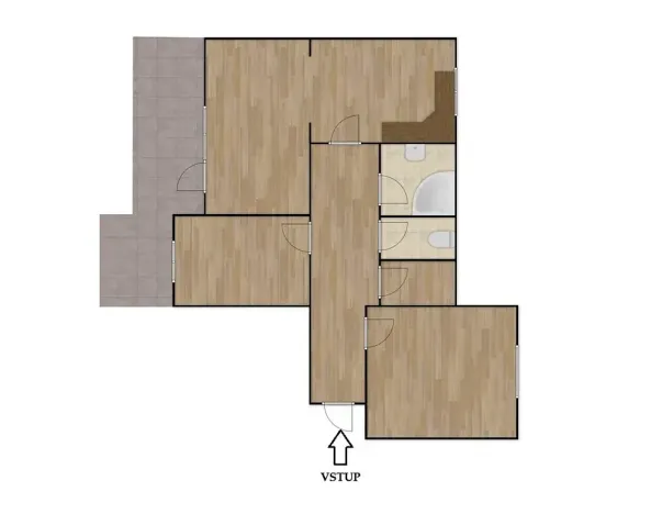 Pronájem bytu 3+1, Ivančice, Sportovní, 85 m2