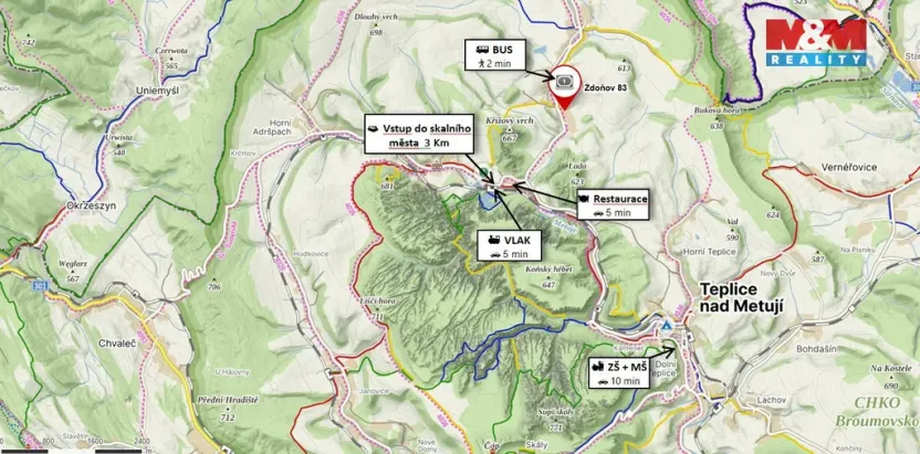 Prodej rodinného domu, Teplice nad Metují - Zdoňov, 265 m2