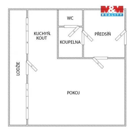 Pronájem bytu 1+1, Kutná Hora, Na Studních, 32 m2