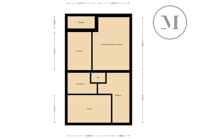 Pronájem bytu 3+kk, Hluboká nad Vltavou, U Parku, 82 m2