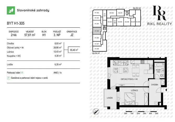 Pronájem bytu 2+kk, Olomouc, Loudova, 56 m2