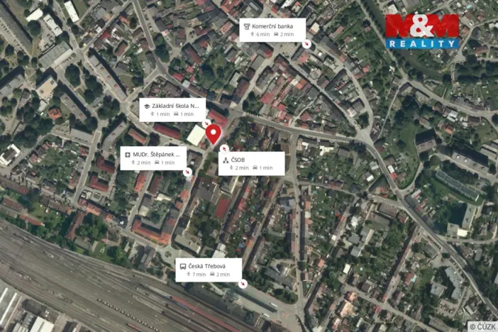 Pronájem bytu 2+kk, Česká Třebová, Nádražní, 43 m2