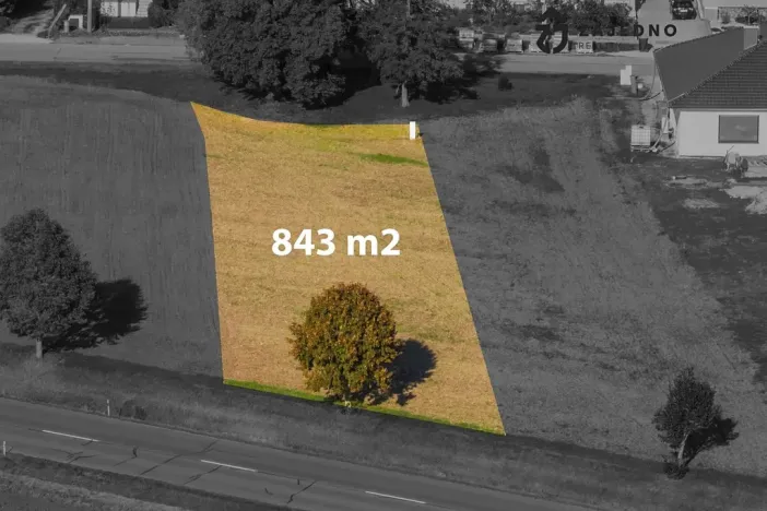 Prodej pozemku pro bydlení, Branišovice, 843 m2