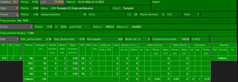 Prodej podílu lesa, Hrabišín, 4749 m2