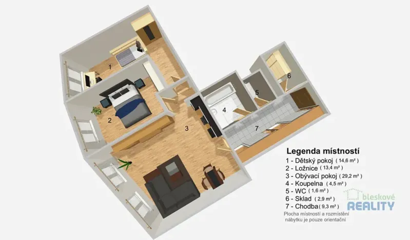 Pronájem bytu 3+kk, Praha - Libeň, Na žertvách, 75 m2