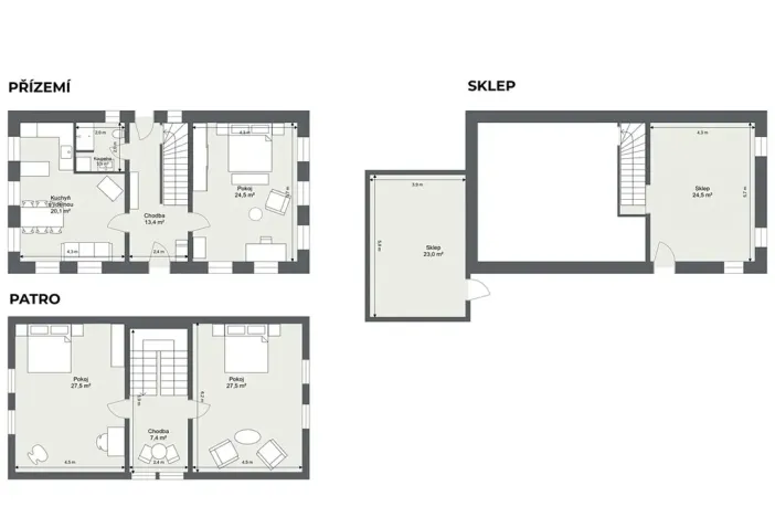 Prodej rodinného domu, Hrádek nad Nisou, 149 m2