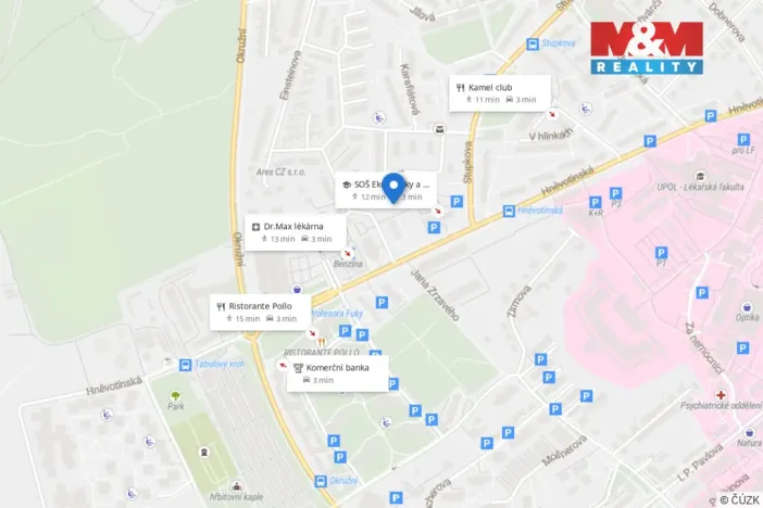 Pronájem bytu 2+1, Olomouc - Neředín, Fragnerova, 50 m2