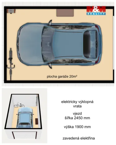 Prodej garáže, Náchod, 22 m2