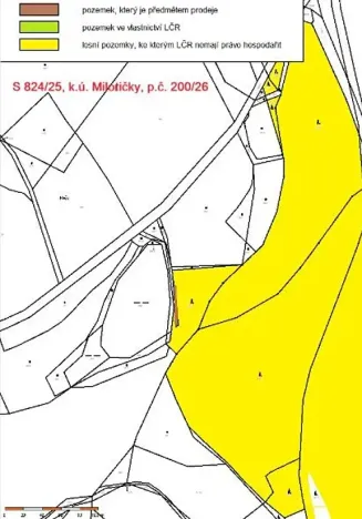 Prodej lesa, Červená Řečice, 1152 m2
