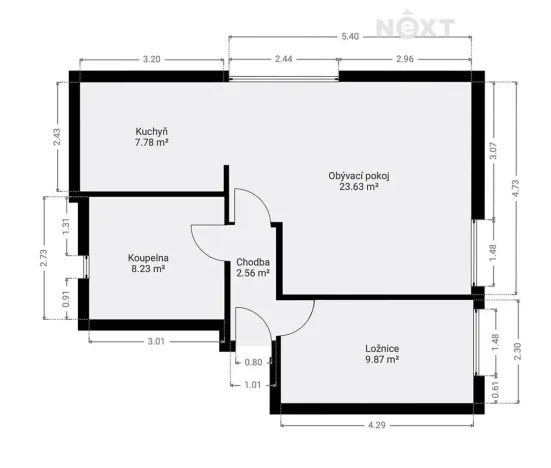 Prodej bytu 2+kk, Mladá Boleslav, Václavkova, 47 m2