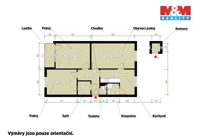 Prodej bytu 3+1, Plzeň - Doudlevce, Skupova, 76 m2