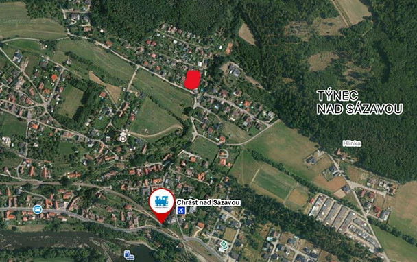 Prodej pozemku, Týnec nad Sázavou - Chrást nad Sázavou, 949 m2