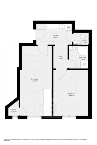 Pronájem bytu 2+1, Praha - Žižkov, Hartigova, 38 m2
