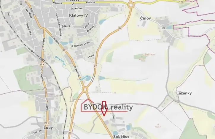 Prodej pozemku pro bydlení, Klatovy, 3253 m2