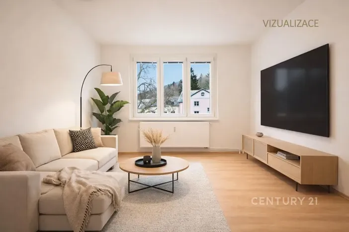 Pronájem bytu 2+1, Jáchymov, Na Slovanech, 60 m2