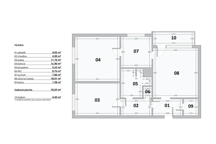 Pronájem bytu 3+1, Praha - Hlubočepy, Pražského, 76 m2