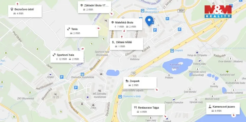 Pronájem bytu 2+1, Chomutov, Dřínovská, 61 m2