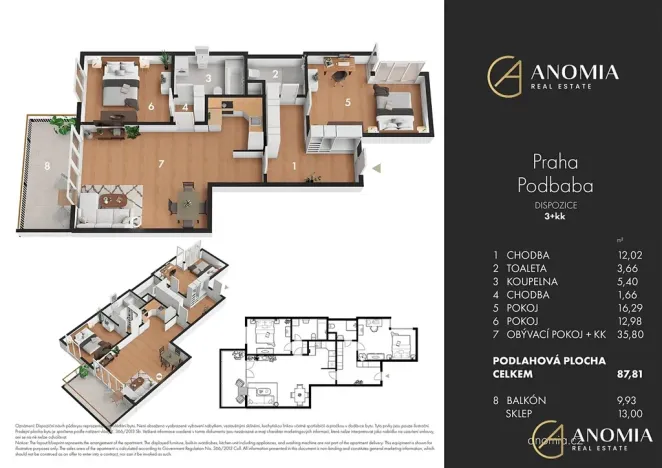 Prodej bytu 3+kk, Praha - Dejvice, Heinemannova, 101 m2