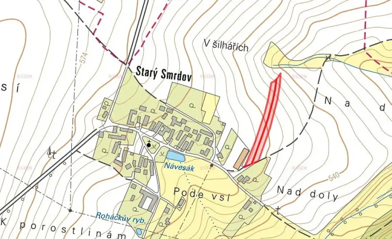 Prodej pole, Vyklantice, 3299 m2