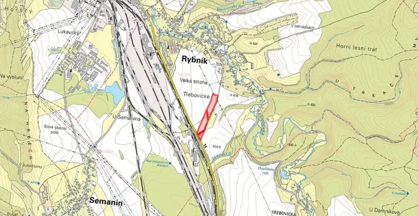Prodej podílu komerčního pozemku, Rybník, 10974 m2