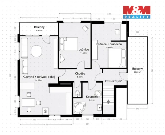 Prodej rodinného domu, Klatovy - Klatovy IV, Akátová, 185 m2