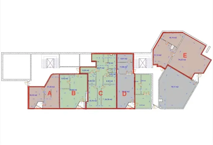 Prodej kanceláře, Ostrava, U Staré elektrárny, 61 m2