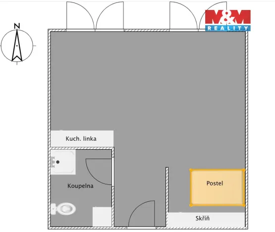 Prodej bytu 1+kk, Liberec - Liberec XXX-Vratislavice nad Nisou, Pivovarská, 34 m2