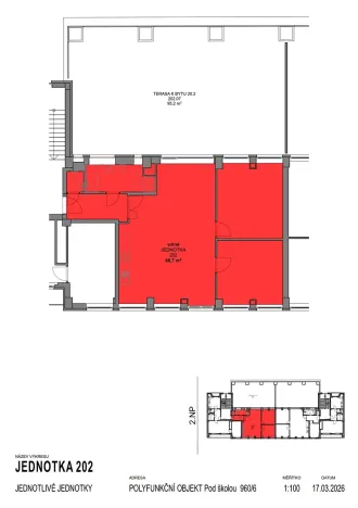 Pronájem bytu 3+kk, Praha - Košíře, Pod školou, 89 m2