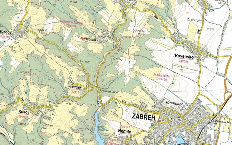 Prodej pole, Zábřeh, 1720 m2