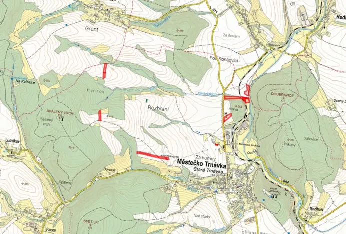 Prodej pole, Městečko Trnávka, 47572 m2