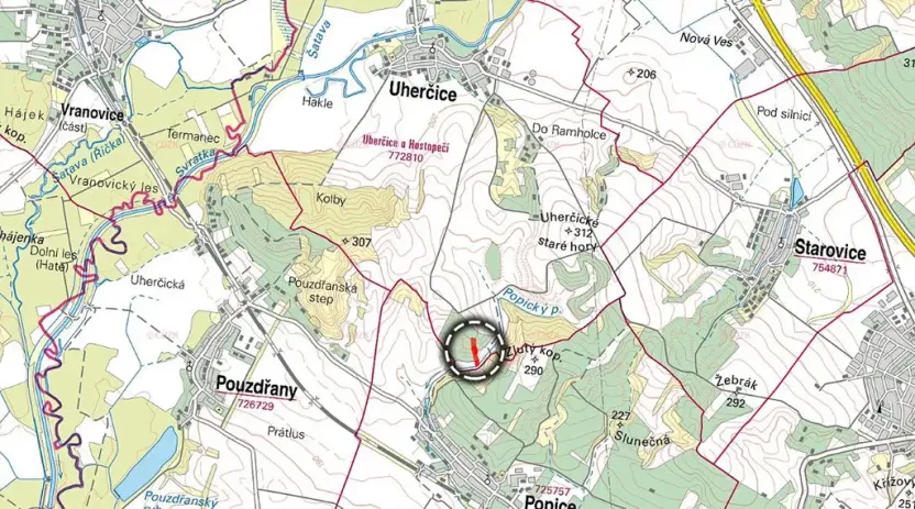 Prodej pole, Uherčice, 4057 m2