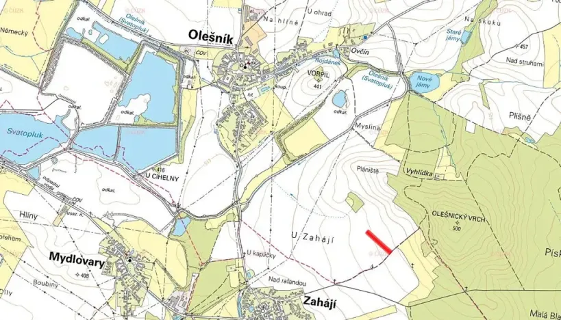 Prodej pole, Olešník, 5978 m2