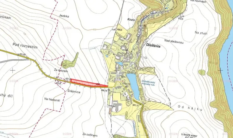 Prodej pozemku pro bydlení, Albrechtice nad Vltavou, 8720 m2