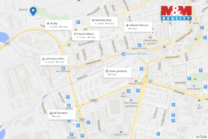 Pronájem bytu 2+1, Šternberk, Uničovská, 44 m2