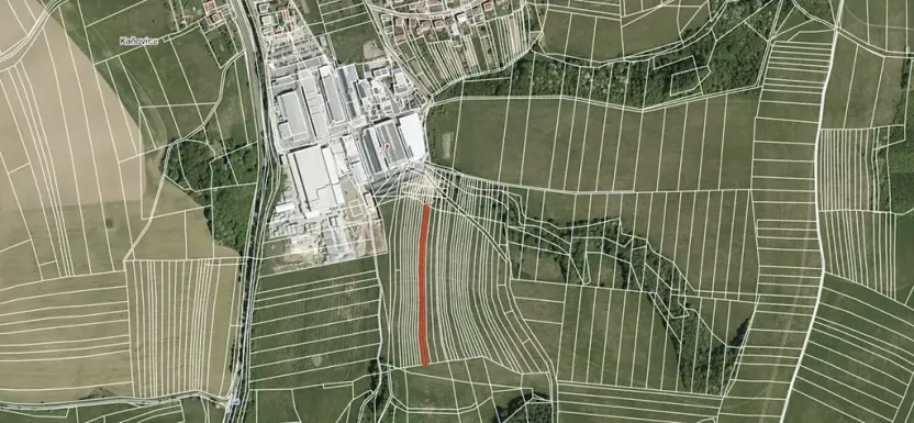 Prodej pole, Kaňovice, 1153 m2