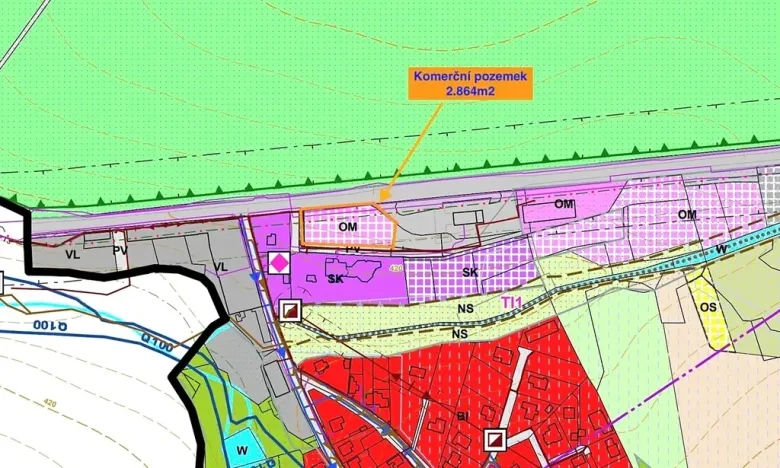 Prodej pozemku pro bydlení, Tehovec, U Mototechny, 2864 m2