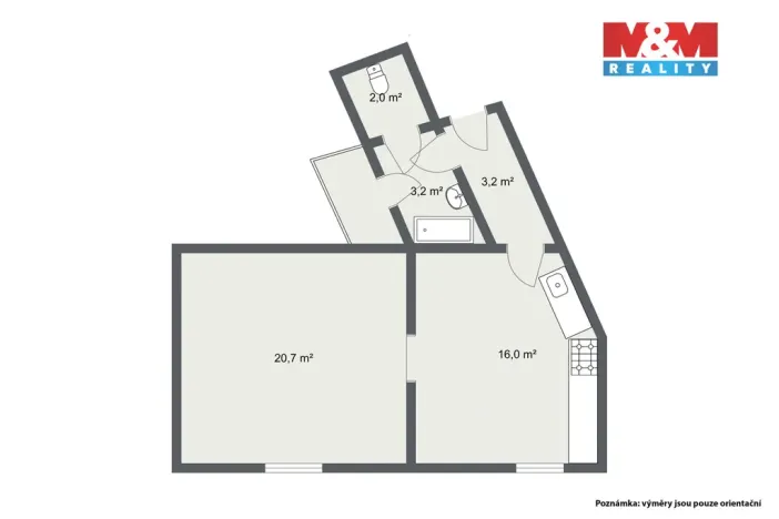 Prodej bytu 1+1, Karlovy Vary, Mattoniho nábřeží, 45 m2