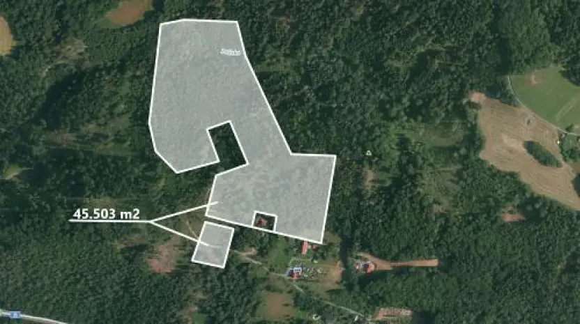 Prodej lesa, Prostřední Bečva, 45503 m2