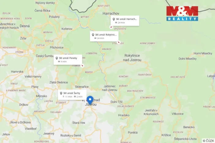 Pronájem ubytování, Vysoké nad Jizerou, Lyžařská, 3200 m2