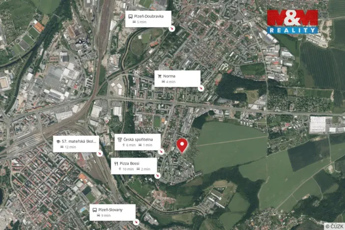 Prodej zahrady, Plzeň - Lobzy, 260 m2