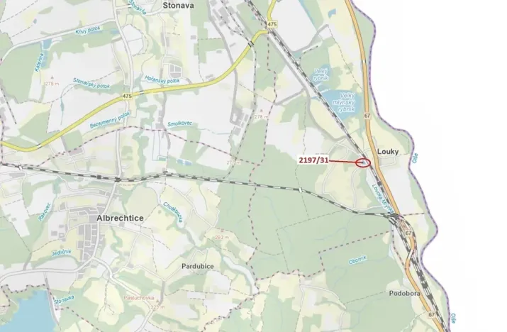 Dražba lesa, Karviná, 1999 m2