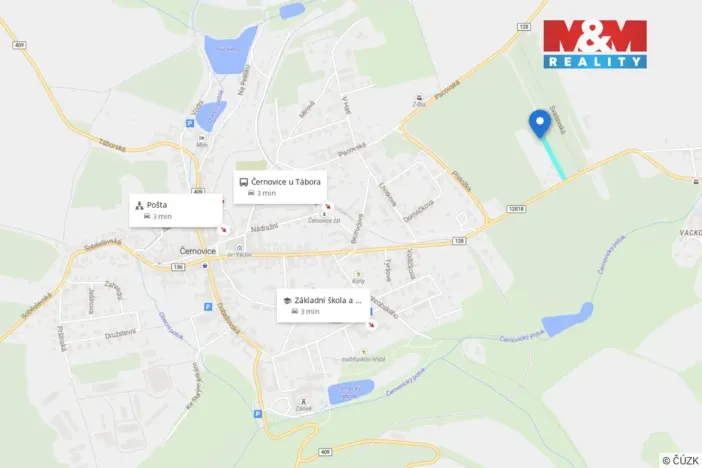 Prodej pozemku pro bydlení, Černovice, 3427 m2